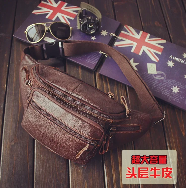 جلد البقر الأصلي الخصر حقيبة ا - مراجعة Running Gear Holder وسعره