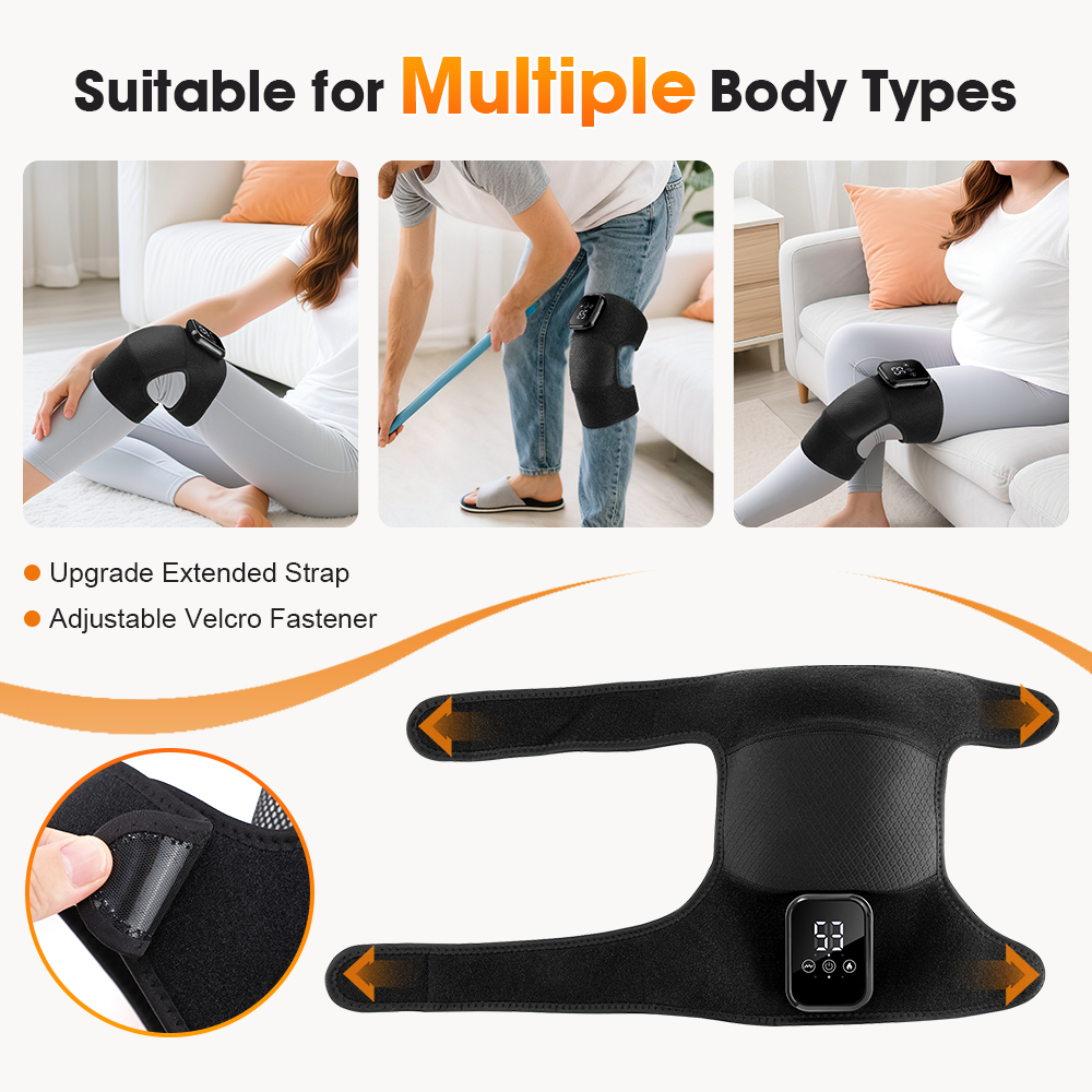 جهاز تدليك الركبة بالتسخين الك - مراجعة Knee Support Brace وسعره