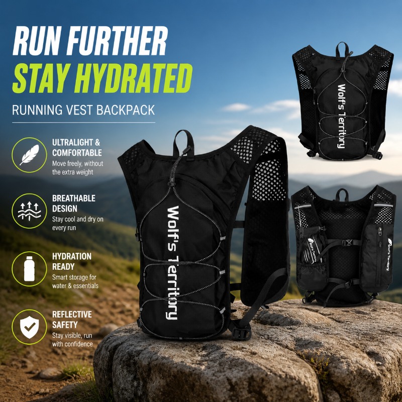 حقيبة ظهر للجري خفيفة الوزن وع - مراجعة Reflective Running Jacket وسعره