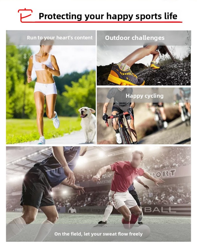 واقيات ركبة رجالية مدعمة بالزن - مراجعة Running Gear Equipment وسعره